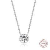 Tree of Life Necklace 925 Silver CZ Pendants for Women