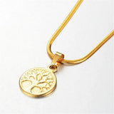 Tree of Life Necklace Hinduism Judaism Celtic Irish Symbol Round Pendant