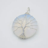 Tree of Life Wire Wrap Necklace Pendants Natural Amethysts Stone