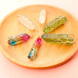 Tree of Life Clear Quartz Healing Crystal Pendant Necklace