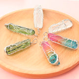 Tree of Life Clear Quartz Healing Crystal Pendant Necklace