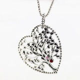 Tree of Love Bead Necklace with Silver Chain - Women Jewelry