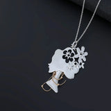 Tree of Life Pendant Necklace Silver Long Sweater Chains Jewelry