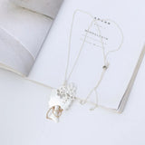 Tree of Life Pendant Necklace Silver Long Sweater Chains Jewelry