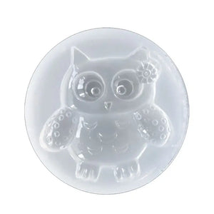 Tree Owl Rudder Silicone Mold Resin Pendant Mould