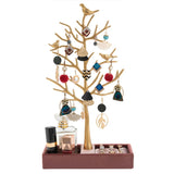 Tree Jewelry Display Stand Ring Groove Base Hanger Storage Box for Ladies