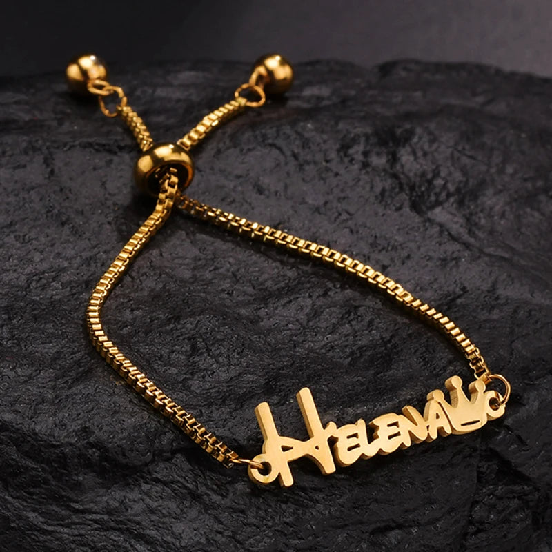 Treebud Baby Name Jewelry Set - Personalized Stainless Steel Necklace