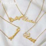Treebud Name Necklace Personalized Nameplate Pendant Charm Jewel