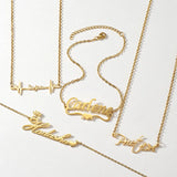 Treebud Name Necklace Personalized Nameplate Pendant Charm Jewel