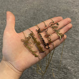 Treebud Name Necklace Personalized Nameplate Pendant Charm Jewel