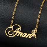 Treebud Name Necklace Personalized Nameplate Pendant Charm Jewel