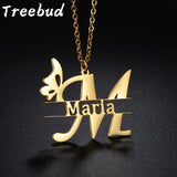 TREEBUD CAPITAL FLOWER PENDANT NECKLACE