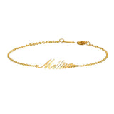 Treebud Name Necklace Bracelet Stainless Steel Cuban Chain Box Chain