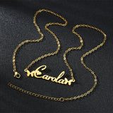 Treebud Multi-Style Name Necklace Stainless Steel Personalized Nameplate