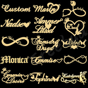Treebud Multi-Style Name Necklace Stainless Steel Personalized Nameplate