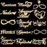 Treebud Multi-Style Name Necklace Stainless Steel Personalized Nameplate