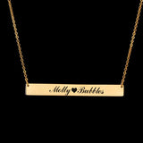 Treebud Multi-Style Name Necklace Stainless Steel Personalized Nameplate