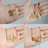 Treebud Multi-Style Name Necklace Stainless Steel Personalized Nameplate