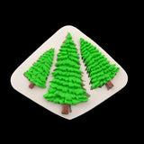 Tree Shapes Silicone Molds Decoration Baking