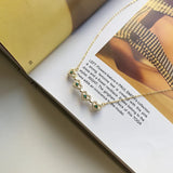 925 Silver Necklace Heart Zircon Pendant Necklace Choker