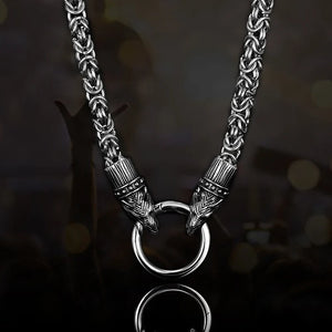Animal Dog Sheep Stainless Steel Necklace For Men's Vintage Chain