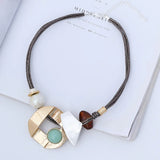 Geometric Chokers Vintage Chains Neck Colar Necklace Goth Jewelry