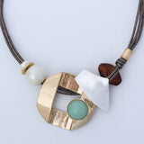 Geometric Chokers Vintage Chains Neck Colar Necklace Goth Jewelry