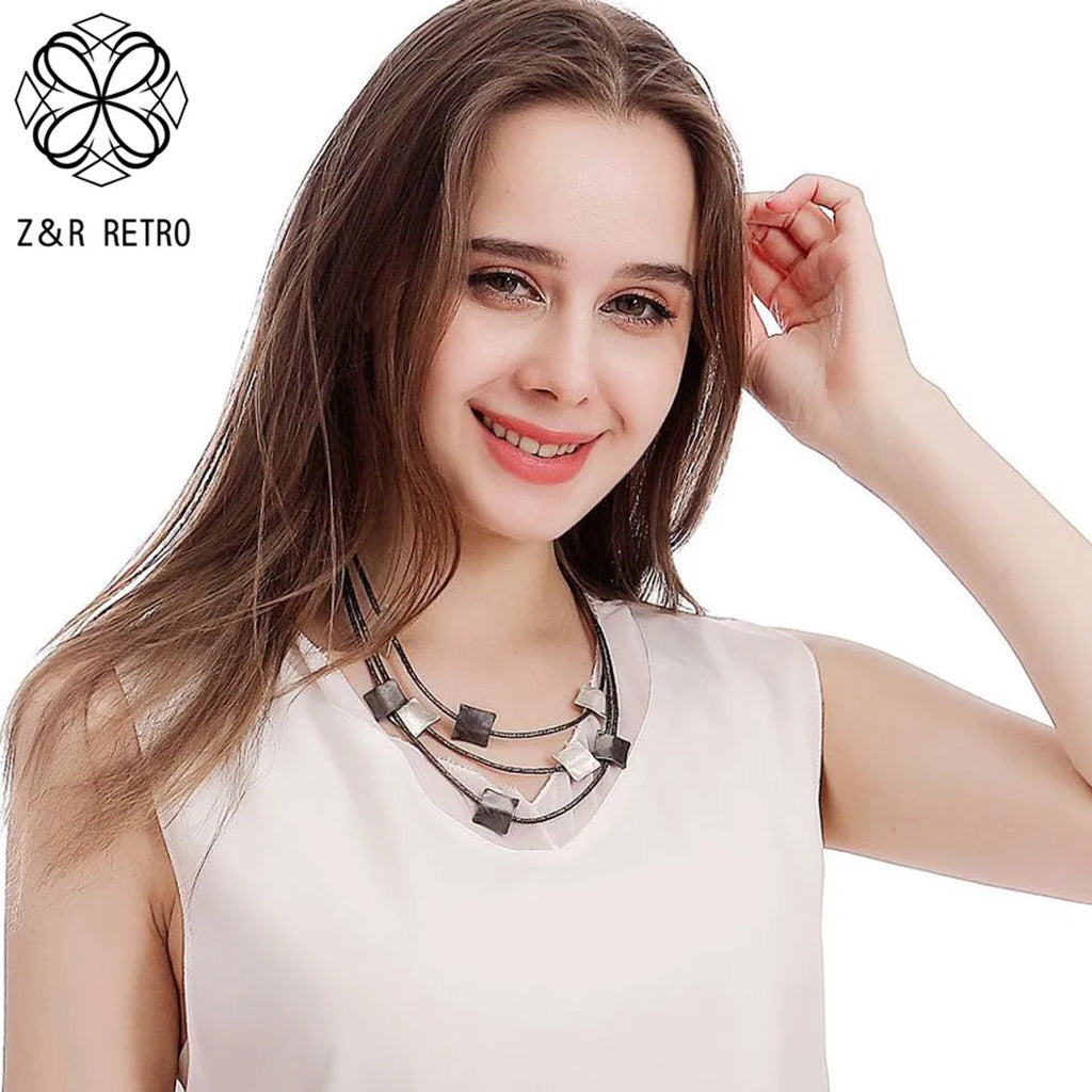 Geometric Choker Necklace Vintage Goth Jewelry