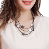 Geometric Choker Necklace Vintage Goth Jewelry