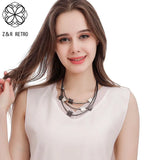 Geometric Choker Necklace Vintage Goth Jewelry