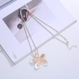 Charm Flowers Pendant Necklace Jewelry For Women Statement Gift