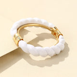 Colorful Open Bracelet Adjustable Women Retro Charm Resin Bangle