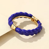 Colorful Open Bracelet Adjustable Women Retro Charm Resin Bangle