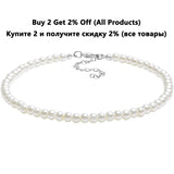 Multilayer Pearl Chain Choker Necklace for Women