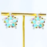 Star Earrings Piercings with Pearl Hoop Studs