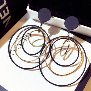 Personalized Circle Hoop Earrings for Women