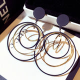 Personalized Circle Hoop Earrings for Women