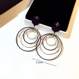 Personalized Circle Hoop Earrings for Women