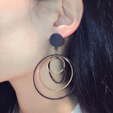 Personalized Circle Hoop Earrings for Women