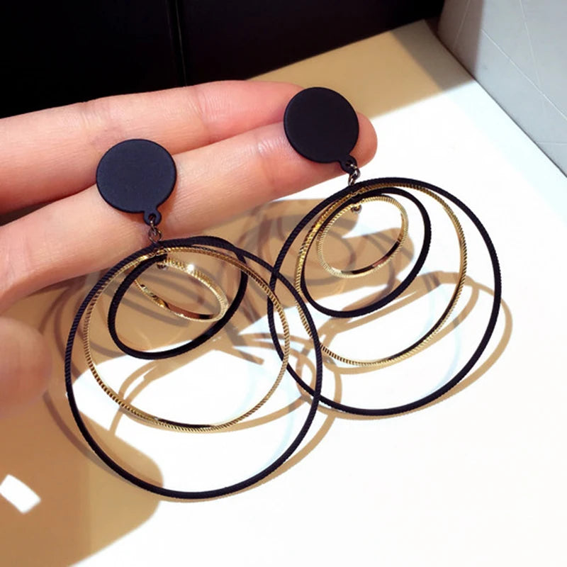 Personalized Circle Hoop Earrings for Women