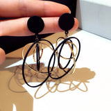 Personalized Circle Hoop Earrings for Women