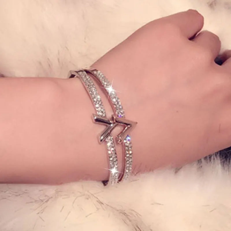 Korea Micro Crystal Bangles for Women