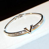 Korea Micro Crystal Bangles for Women