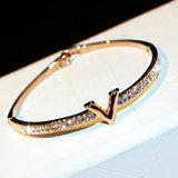 Korea Micro Crystal Bangles for Women