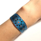 Copper Processing Bangle Bracelet Set