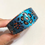 Copper Processing Bangle Bracelet Set