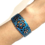 Copper Processing Bangle Bracelet Set