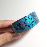 Copper Processing Bangle Bracelet Set