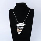 Geometry Long Necklace Collar for Women Costume Jewelry Unusual Thing