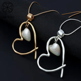Silver Heart Pendant Necklaces for Women